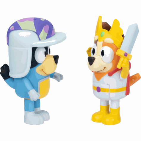 Bluey Pack 2 Figuras Chilli Y Bandit De Cuento De Hadas-2