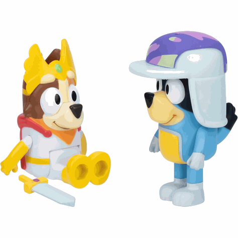 Bluey Pack 2 Figuras Chilli Y Bandit De Cuento De Hadas-3