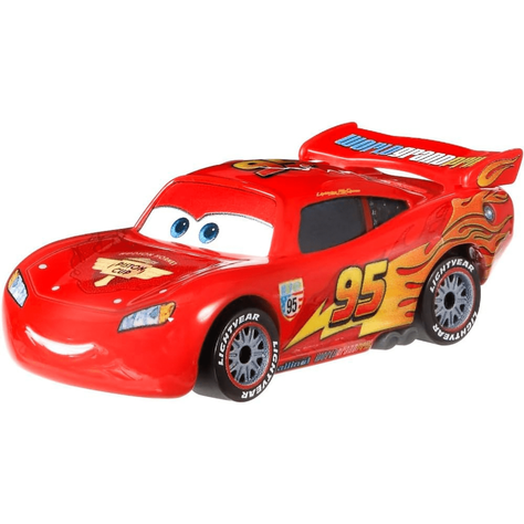 Disney Cars Vehículo Metálico Rayo McQueen Con Llantas De Carrera-1