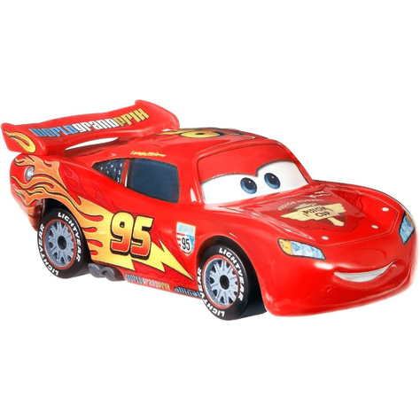 Disney Cars Vehículo Metálico Rayo McQueen Con Llantas De Carrera-2