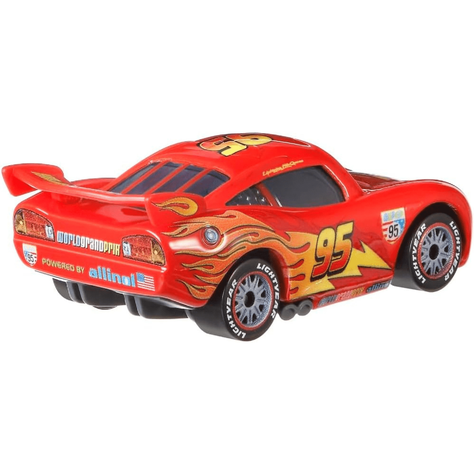 Disney Cars Vehículo Metálico Rayo McQueen Con Llantas De Carrera-3