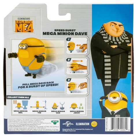 Mi Villano Favorito Figura 10 Cm. Mega Minion Dave-5