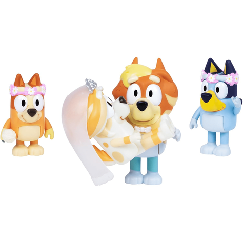 Bluey Pack 4 Figuras De 6 Cm. Tiempo De Boda-2