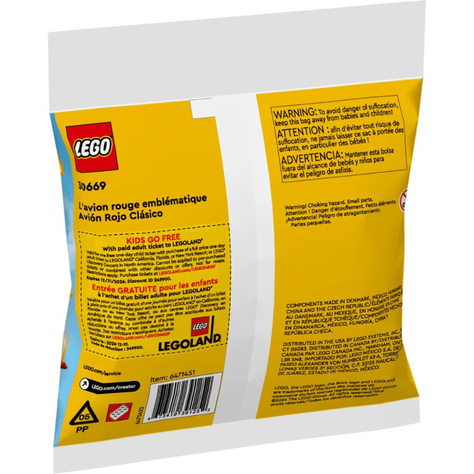 Lego Creator 30669 - Avión Rojo Clásico 3 En 1-5