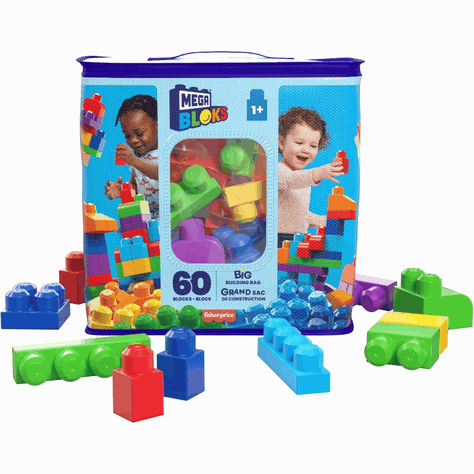 Mega Bloks Juego De Construcción 60 Piezas Azul-0