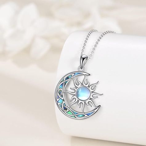 Collar Sol Luna Multicolor Plata 925-1