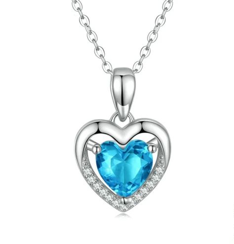 Collar Corazón Elegante Plata S925 Mujer-0