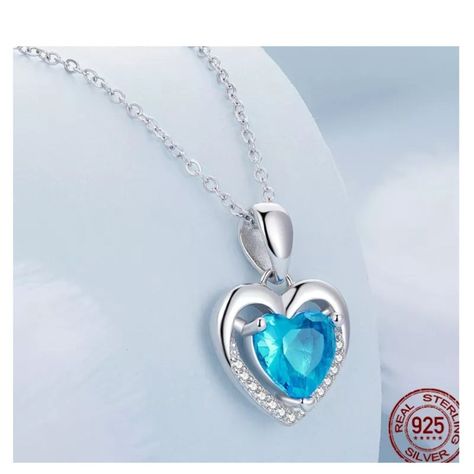Collar Corazón Elegante Plata S925 Mujer-1