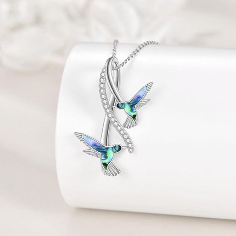 Collar Colibrí Multicolor Plata 925-1