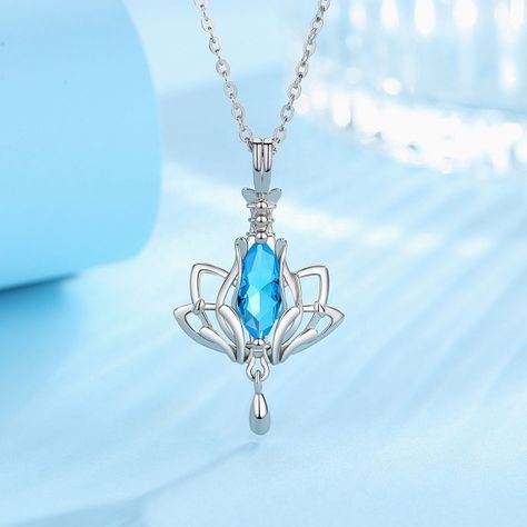 Collar Flor de Loto Plata 925-1