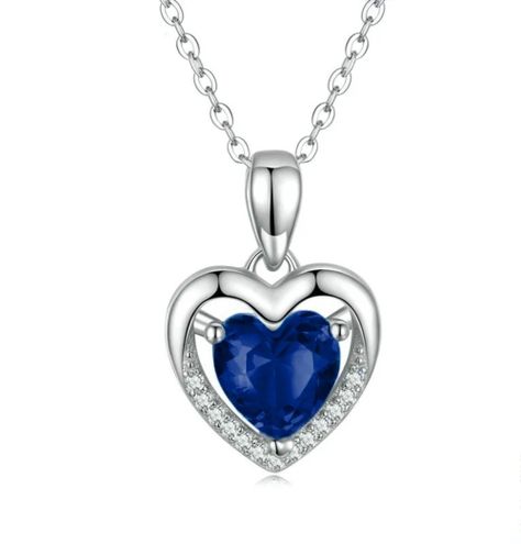 Collar Elegante Corazón Plata 925 Mujer-0