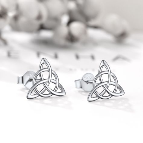 Aros Nudo De Bruja Plata 925 Mujer Joya-1