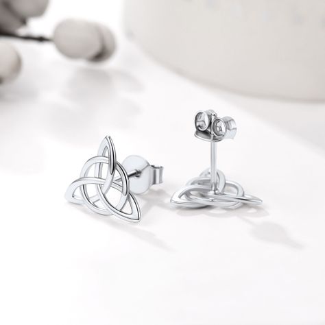 Aros Nudo De Bruja Plata 925 Mujer Joya-2