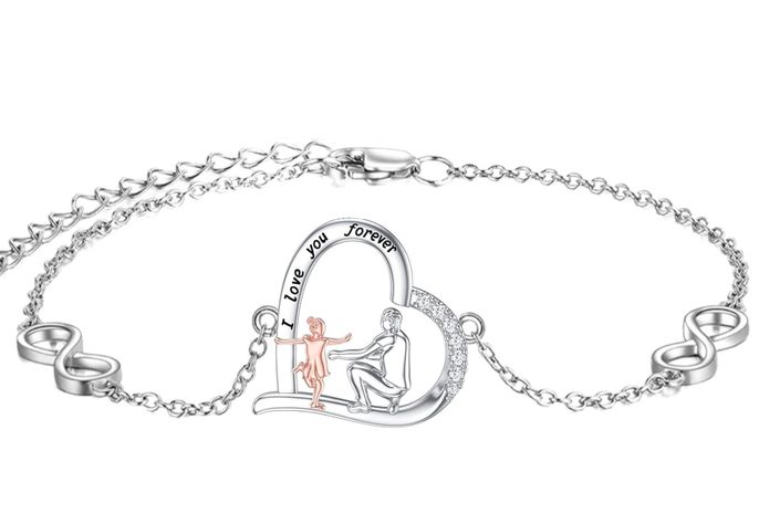 Pulsera Papá Hija Plata 925-0