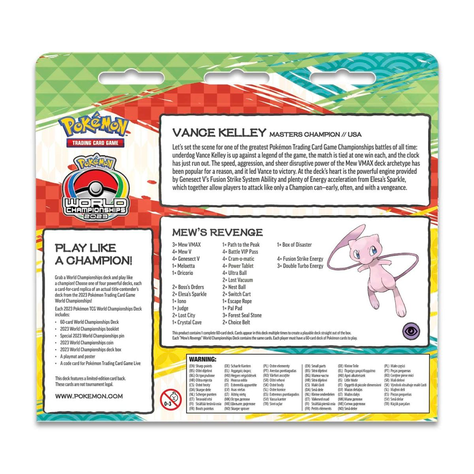 POKEMON DECK CHAMPION MEWS REVENGE 2023	-2