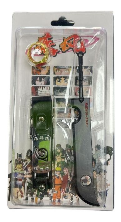 Set Naruto Pulsera 26cm Anillo N14 Y Espada 15cm Premium-2