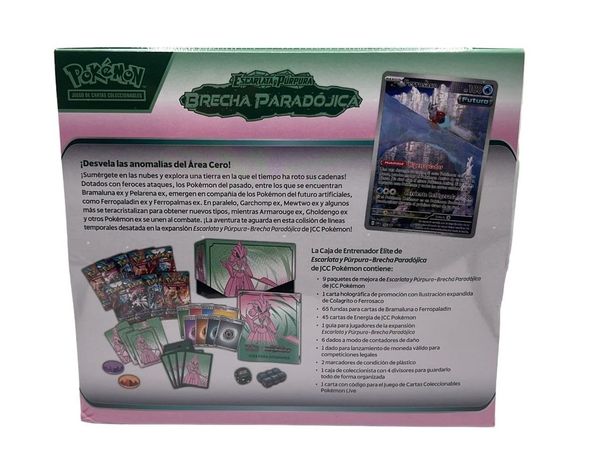 Cartas Pokémon Caja Etb Paradox Rift Ferrosaco Es-2