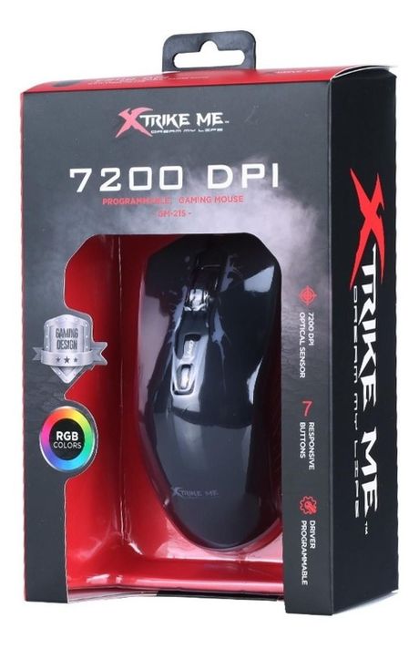 Mouse Gamer Rgb 7200 Dpi Xtrikeme Alta Presición-3