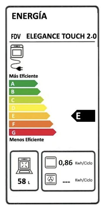 Horno Eléctrico Fdv Elegance Touch 2.0 - 52 Litros-7