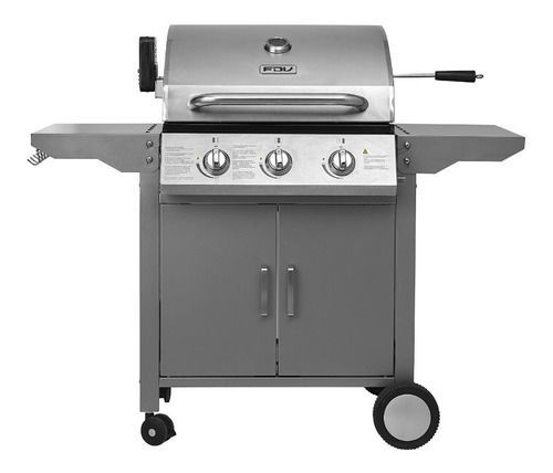 Parrilla A Gas Licuado Fdv Elegance 3 Quemadores-0