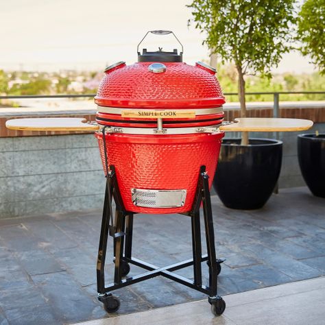 Parrilla Kamado Simple Cook Tokio Red-6
