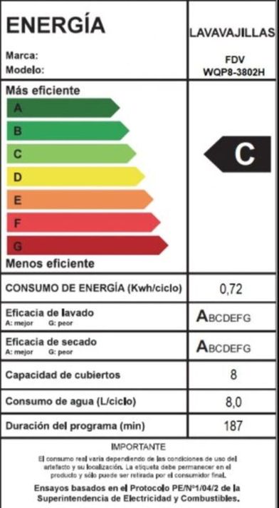 Lavavajillas FDV Dynamic 8C Blanco-7