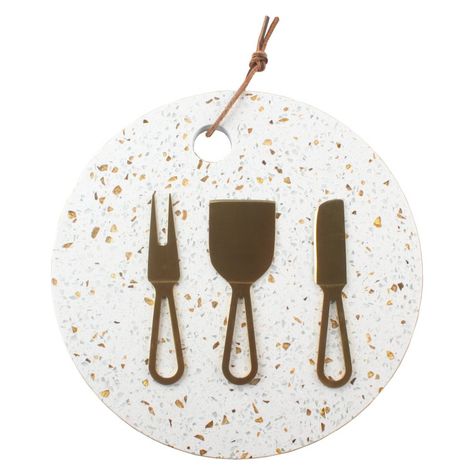 Set tabla para quesos Simple Cook Gold-0