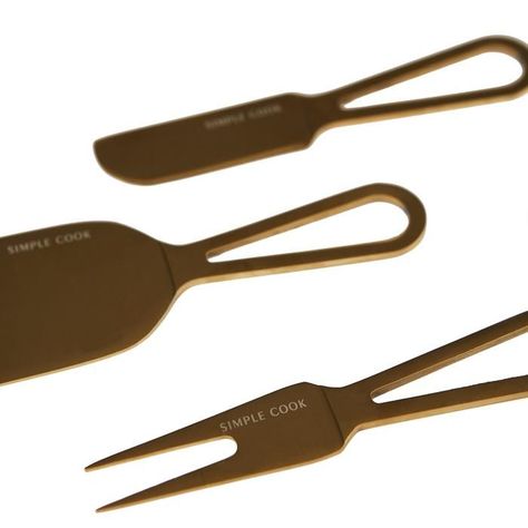 Set tabla para quesos Simple Cook Gold-3
