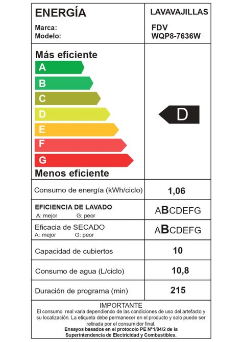 Lavavajillas FS FDV Acqua 10C-7