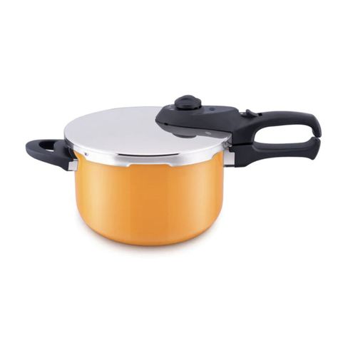 Olla presion Simple Cook Cassis amarilla 6 lts-0