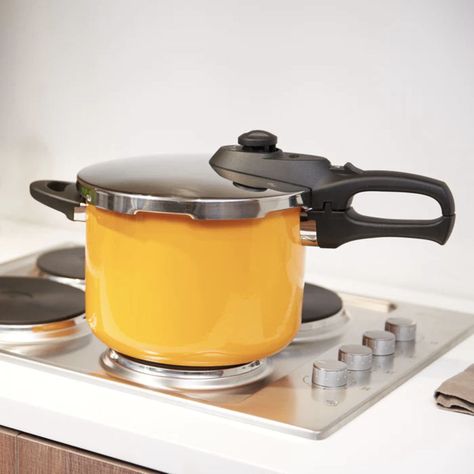 Olla presion Simple Cook Cassis amarilla 6 lts-5