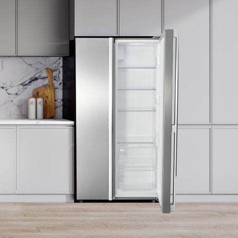 Refrigerador Side by Side Slim 442 Lts FDV Silver.-3