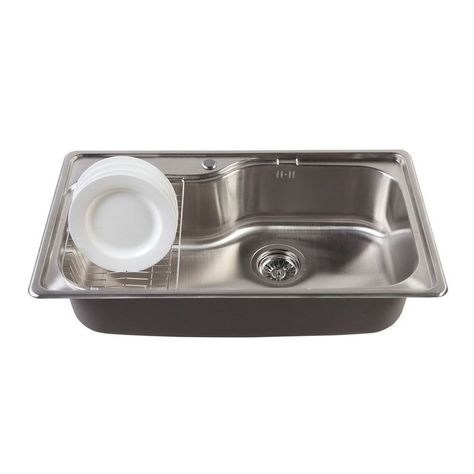 Lavaplatos FDV Big Acqua 1C + desague completo-1
