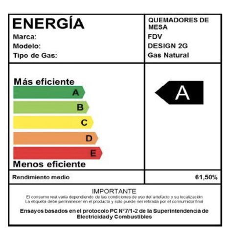 Encimera Gas Natural Fdv Design 2g-3