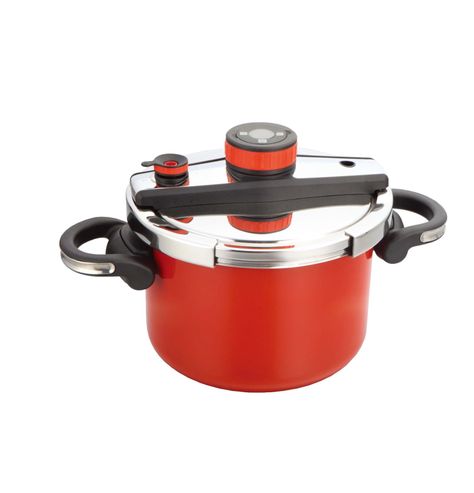 Olla Presion Simple Cook Avignon Roja 6 lts-0