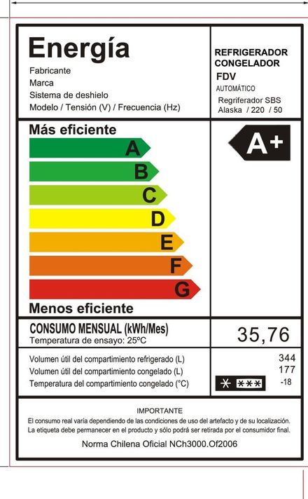 Refrigerador Side by Side Alaska 521 Lts FDV.-7