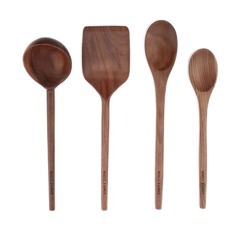 Set de Utensilios de Madera Simple Cook Rochester 4 pzs-0