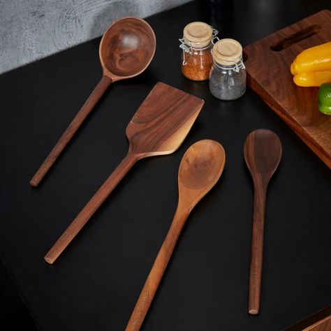 Set de Utensilios de Madera Simple Cook Rochester 4 pzs-2