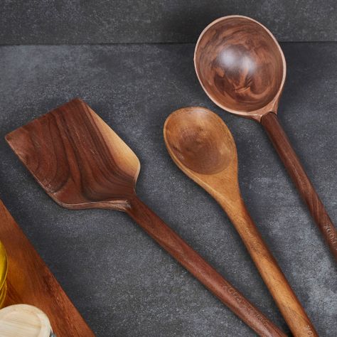 Set de Utensilios de Madera Simple Cook Rochester 4 pzs-3
