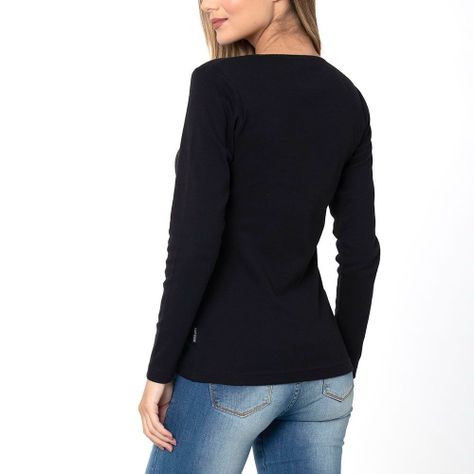 CAMISETA COTTON RIB MANGA LARGA-1