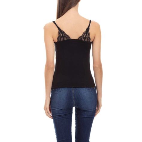 Camiseta Viscosa Con Encaje-1