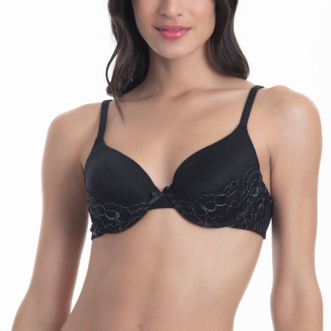 Sosten Microfibra & Encaje Con Soft Copa B-0