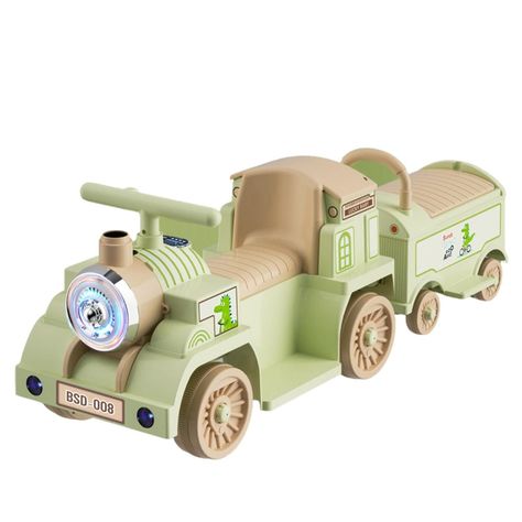 Tren Eléctrico tira Vapor Bebé Niños con Control y Luces Parlante Bluetooth-0