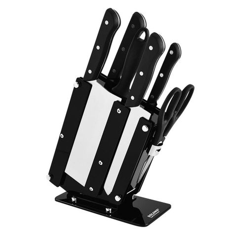 Set Cocina Cuchillos 7 Piezas Acero Inoxidable Martensítico-0