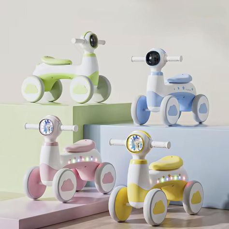 Correpasillos Nube 4 Ruedas Bebés Niños Colores Luces-1
