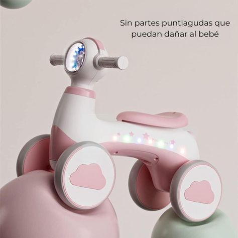 Correpasillos Nube 4 Ruedas Bebés Niños Colores Luces-3