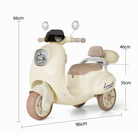 Moto Scooter Eléctrica de 3 Ruedas Bebés Niños-6