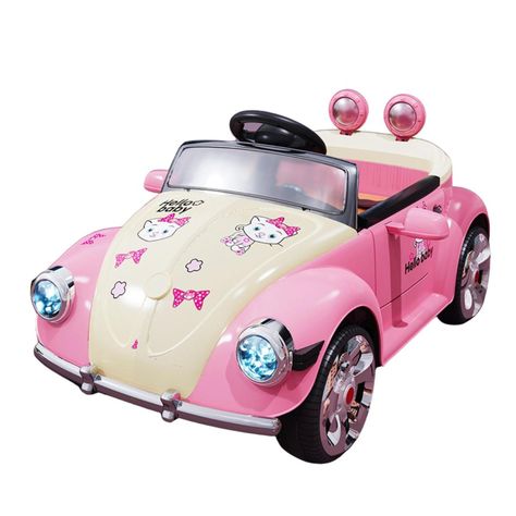 Auto a Batería Beetle para Niños Música y Luces-0
