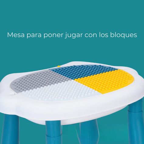 Set Mesa y Silla Bebé Niños Bloques de Juego 56pcs. Colores-4