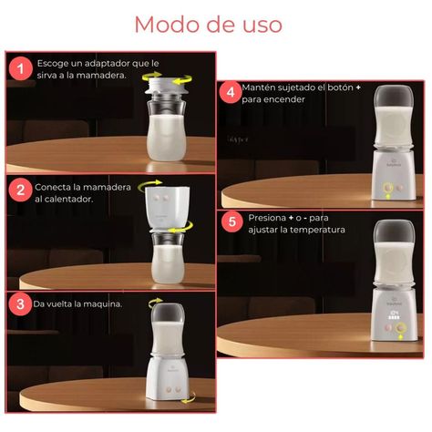 Calentador De Leche Inalámbrico Con Adaptador Babybond-4